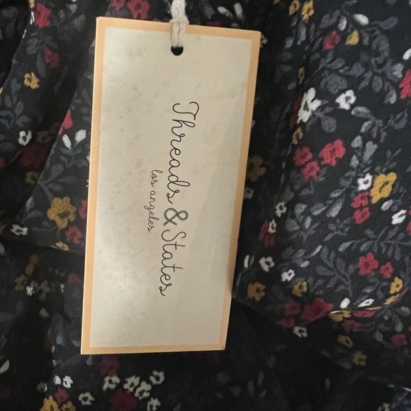 Threads & States Black Floral Long Sleeve Maxi Dress - Picture 8 of 9